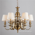 Iron Pendant Light with Fabric Shade (SL2091-6)